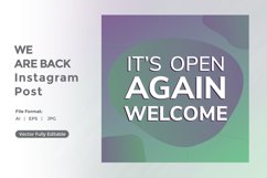 Its open again welcome instagram post Product Image 1