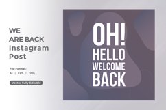 Oh hello welcome back instagram post Product Image 1