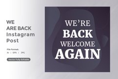 We are back instagram post Product Image 2