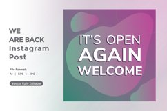 Its open again welcome instagram post Product Image 2