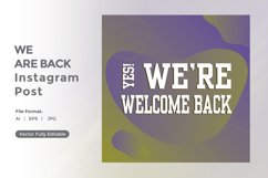 Yes We are back instagram post Product Image 2
