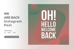 Oh hello welcome back instagram post Product Image 2