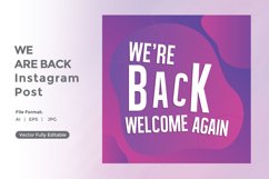 We are back instagram post Product Image 1