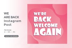 We are back instagram post Product Image 2