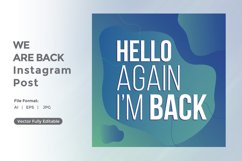 Hello again i am back instagram post Product Image 1