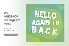 Hello again i am back instagram post Product Image 2