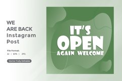 Its open again welcome instagram post Product Image 2