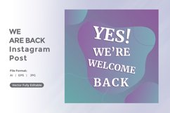 Yes We are back instagram post Product Image 1