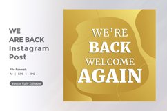 We are back instagram post Product Image 2