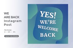 Yes We are back instagram post Product Image 1