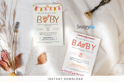 We Can Bearly Wait Baby Shower Invitation Canva Templates Product Image 10