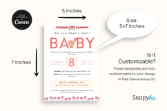 We Can Bearly Wait Baby Shower Invitation Canva Templates Product Image 4