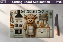 Funny Cow Cutting Board | Do I Look Like I Cook Product Image 4