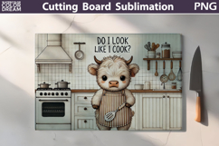 Funny Cow Cutting Board | Do I Look Like I Cook Product Image 5