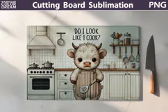 Funny Cow Cutting Board | Do I Look Like I Cook Product Image 5