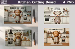 Funny Cow Cutting Board | Do I Look Like I Cook Product Image 1