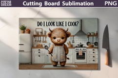 Funny Cow Cutting Board | Do I Look Like I Cook Product Image 2