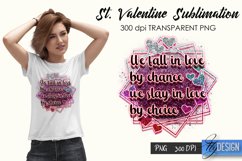 st Valentines Day Sublimation, Love Quotes Sublimation PNG Product Image 18