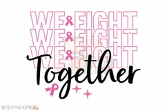 Breast Cancer SVG Retro T-shirt Design, Breast Cancer PNG Product Image 1