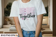 Breast Cancer SVG Retro T-shirt Design, Breast Cancer PNG Product Image 2