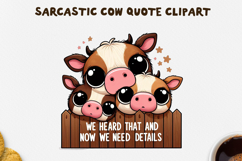 Sarcastic Cow PNG Sublimation Design BUNDLE. Product Image 30