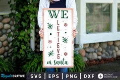 We letieve in santa SVG, Christmas SVG Design Product Image 1