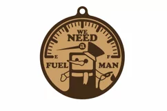 Funny Christmas Ornament | We Need a Fuel Man | Laser Cut Product Image 2