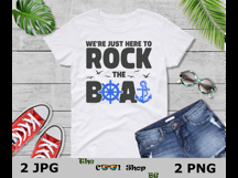 We&#039;re Just Here To Rock The Boat Png, Couples Cruise Png Product Image 3