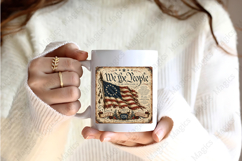 We The People American Flag Vintage Constitution Sign PNG Product Image 2