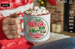 We Whisk You A Merry Christmas SVG | Christmas Round Sign Product Image 5