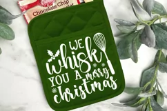 We Whisk You A Merry SVG, Christmas Pot Holder SVG Design Product Image 2