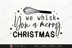 We Whisk You A Merry Christmas SVG - Christmas Potholder SVG