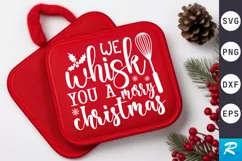 We Whisk You A Merry SVG, Christmas Pot Holder SVG Design Product Image 1