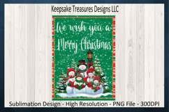 We Wish You a Merry Christmas Sublimation PNG Printable Product Image 1