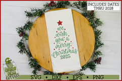 We Wish You a Merry Christmas Tree SVG File Product Image 2