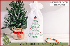 We Wish You a Merry Christmas Tree SVG File Product Image 1