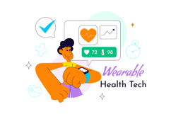 10 Wearable Health Tech Illustration Product Image 4