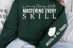 Wearing many hats mastering every skill Sleeve SVG Design Product Image 2