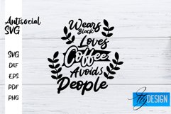 Antisocial Quotes SVG | Sarcastic Quotes|Funny Quotes Design Product Image 1