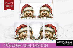 Weasel Tangled In Christmas Lights Mug Wrap Funny Xmas Mug Product Image 1