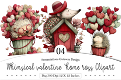 Whimsical valentine home ross Clipart Product Image 1
