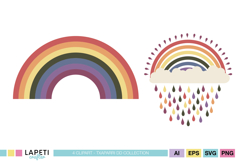 baby shower rainbow artwork