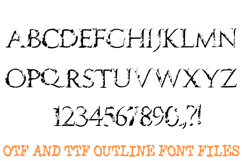 Weathered Marble Lettering Font Distressed Roman ABC OTF Product Image 2