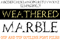 Weathered Marble Lettering Font Distressed Roman ABC OTF Type by Squeeb Creative