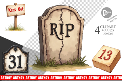 Wooden Warnings Clipart Product Image 1