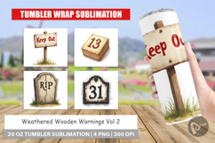 Wooden Warnings Tumbler Product Image 1