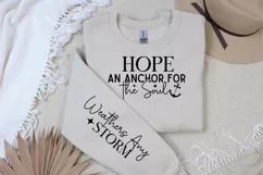 Hope an Anchor For The Soul Sleeve SVG, Christian SVG Design Product Image 3