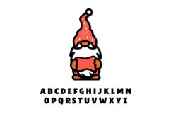 Gnome Holding Board with Custom Text Tags Papercut Product Image 2