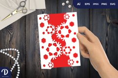 Snowflakes Gate Papercut Template Product Image 1