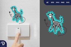 Giraffe Electrocuted Sticker Product Image 1